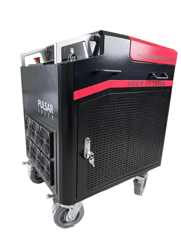 FOX P CL 1500A Air Cooled CW: Heavy-duty laser cleaner for thick materials, industrial rust, and paint stripping